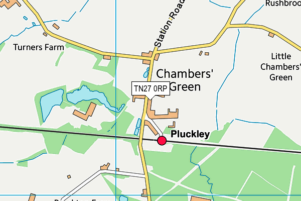 TN27 0RP map - OS VectorMap District (Ordnance Survey) TN27 0RP map - OS VectorMap District (Ordnance Survey)