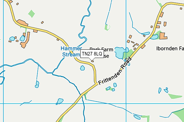 TN27 8LQ map - OS VectorMap District (Ordnance Survey) TN27 8LQ map - OS VectorMap District (Ordnance Survey)