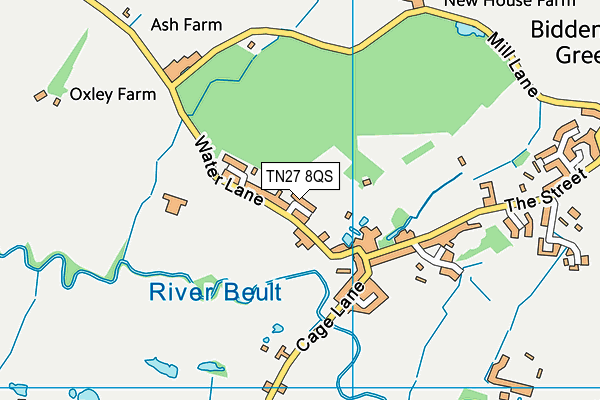 TN27 8QS map - OS VectorMap District (Ordnance Survey) TN27 8QS map - OS VectorMap District (Ordnance Survey)