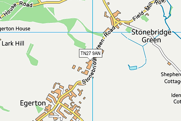 TN27 9AN map - OS VectorMap District (Ordnance Survey) TN27 9AN map - OS VectorMap District (Ordnance Survey)