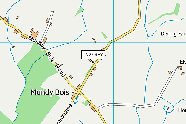 TN27 9EY map - OS VectorMap District (Ordnance Survey) TN27 9EY map - OS VectorMap District (Ordnance Survey)