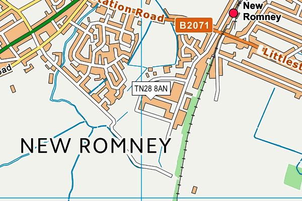 TN28 8AN map - OS VectorMap District (Ordnance Survey) TN28 8AN map - OS VectorMap District (Ordnance Survey)