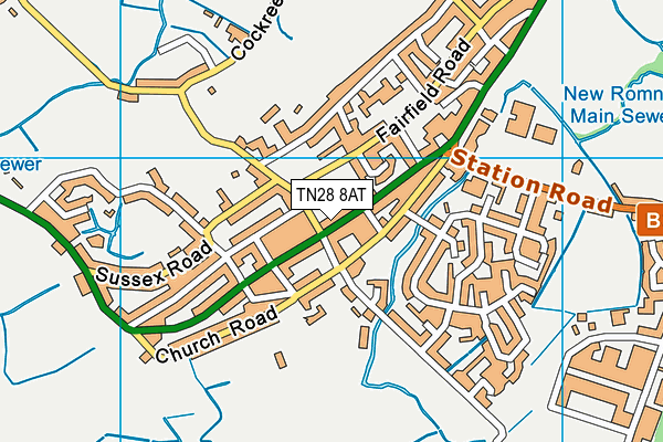 TN28 8AT map - OS VectorMap District (Ordnance Survey) TN28 8AT map - OS VectorMap District (Ordnance Survey)