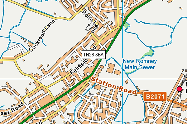 TN28 8BA map - OS VectorMap District (Ordnance Survey) TN28 8BA map - OS VectorMap District (Ordnance Survey)