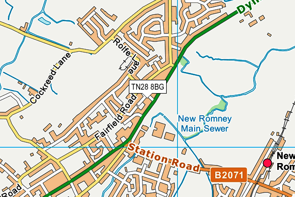 TN28 8BG map - OS VectorMap District (Ordnance Survey) TN28 8BG map - OS VectorMap District (Ordnance Survey)