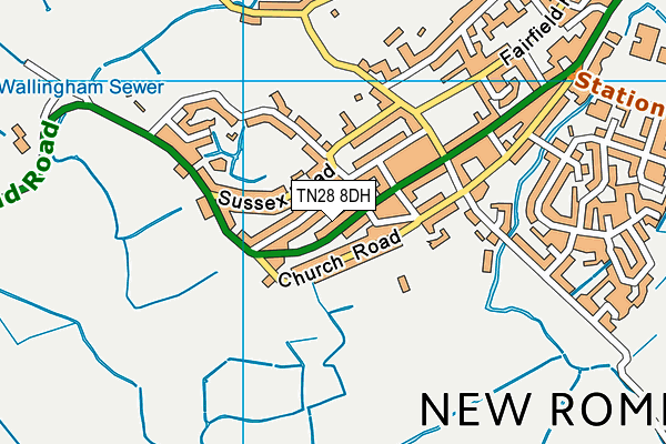 TN28 8DH map - OS VectorMap District (Ordnance Survey) TN28 8DH map - OS VectorMap District (Ordnance Survey)