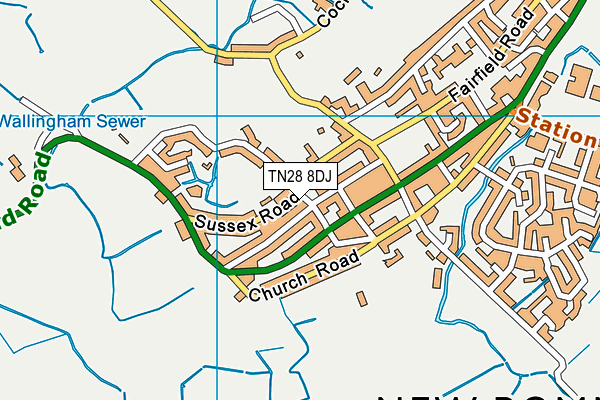 TN28 8DJ map - OS VectorMap District (Ordnance Survey) TN28 8DJ map - OS VectorMap District (Ordnance Survey)