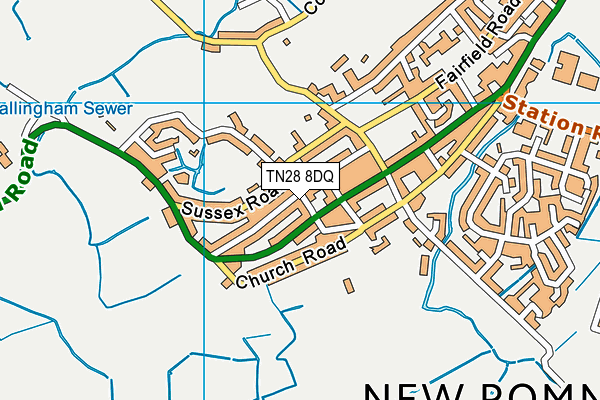TN28 8DQ map - OS VectorMap District (Ordnance Survey) TN28 8DQ map - OS VectorMap District (Ordnance Survey)