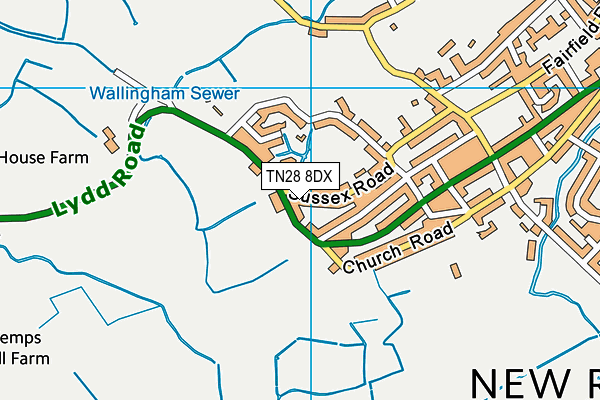 TN28 8DX map - OS VectorMap District (Ordnance Survey) TN28 8DX map - OS VectorMap District (Ordnance Survey)