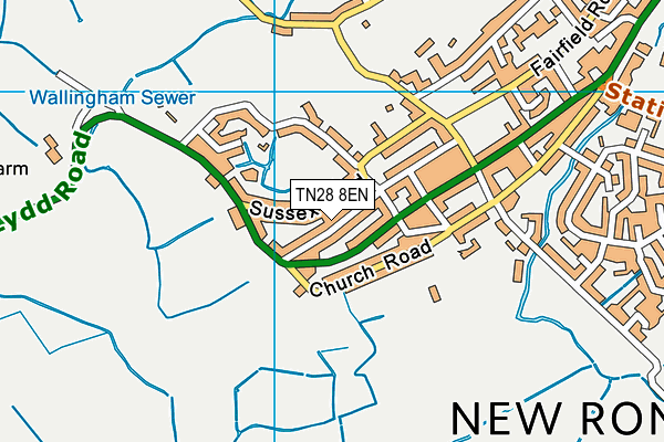 TN28 8EN map - OS VectorMap District (Ordnance Survey) TN28 8EN map - OS VectorMap District (Ordnance Survey)
