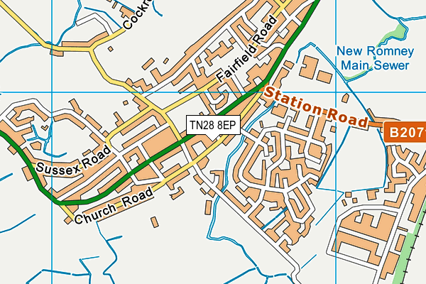 TN28 8EP map - OS VectorMap District (Ordnance Survey) TN28 8EP map - OS VectorMap District (Ordnance Survey)