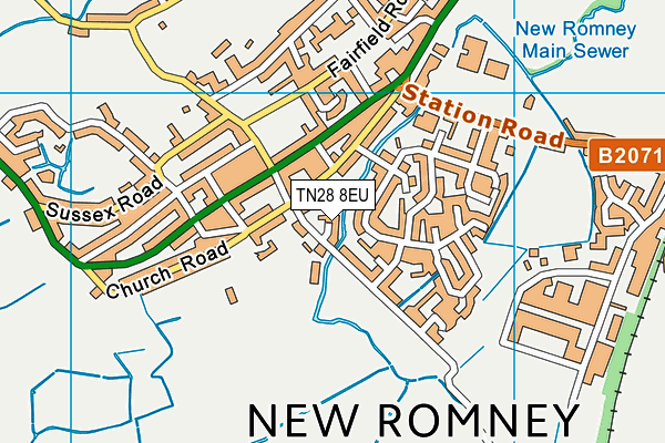TN28 8EU map - OS VectorMap District (Ordnance Survey) TN28 8EU map - OS VectorMap District (Ordnance Survey)