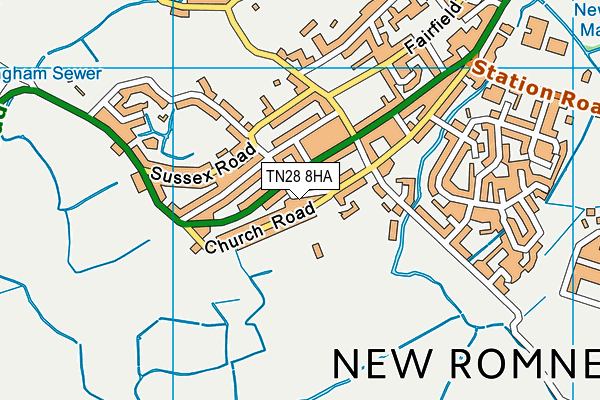 TN28 8HA map - OS VectorMap District (Ordnance Survey) TN28 8HA map - OS VectorMap District (Ordnance Survey)