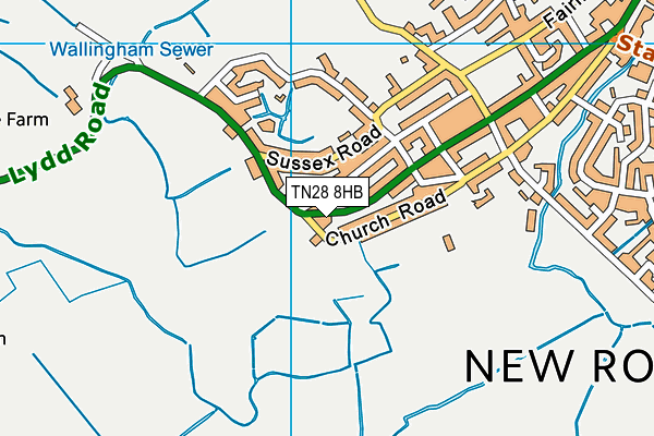 TN28 8HB map - OS VectorMap District (Ordnance Survey) TN28 8HB map - OS VectorMap District (Ordnance Survey)