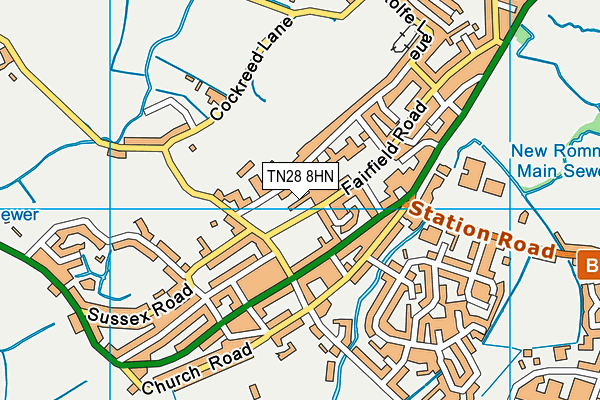 TN28 8HN map - OS VectorMap District (Ordnance Survey) TN28 8HN map - OS VectorMap District (Ordnance Survey)