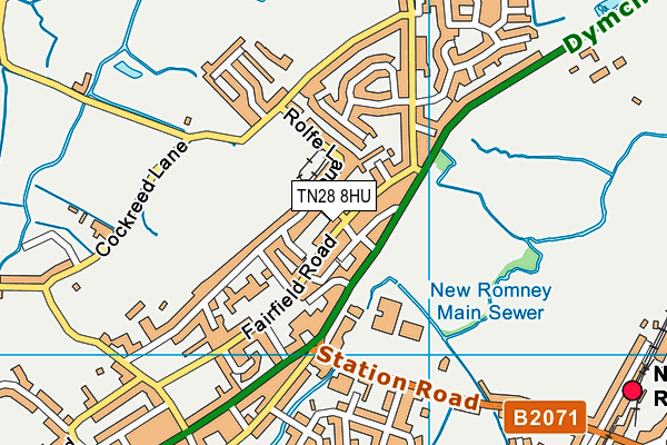 TN28 8HU map - OS VectorMap District (Ordnance Survey) TN28 8HU map - OS VectorMap District (Ordnance Survey)