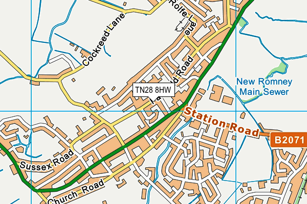 TN28 8HW map - OS VectorMap District (Ordnance Survey) TN28 8HW map - OS VectorMap District (Ordnance Survey)