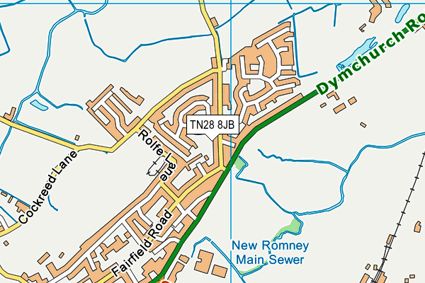 TN28 8JB map - OS VectorMap District (Ordnance Survey) TN28 8JB map - OS VectorMap District (Ordnance Survey)