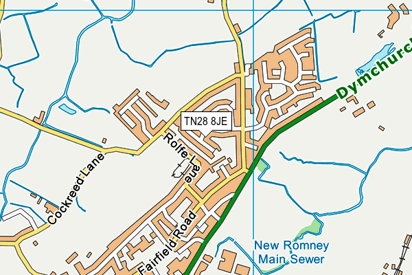 TN28 8JE map - OS VectorMap District (Ordnance Survey) TN28 8JE map - OS VectorMap District (Ordnance Survey)