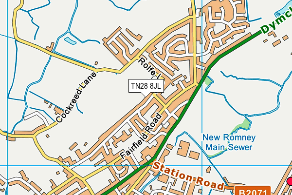 TN28 8JL map - OS VectorMap District (Ordnance Survey) TN28 8JL map - OS VectorMap District (Ordnance Survey)