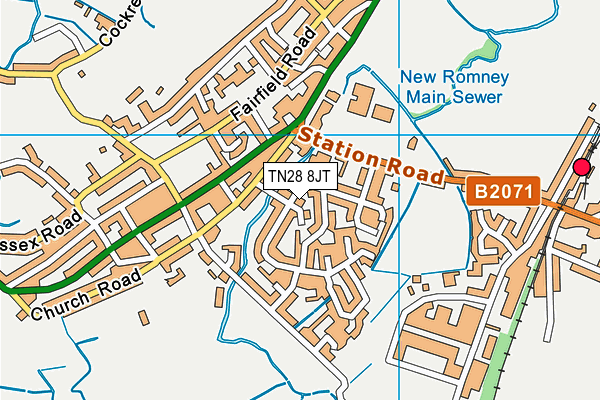 TN28 8JT map - OS VectorMap District (Ordnance Survey) TN28 8JT map - OS VectorMap District (Ordnance Survey)