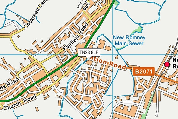 TN28 8LF map - OS VectorMap District (Ordnance Survey) TN28 8LF map - OS VectorMap District (Ordnance Survey)