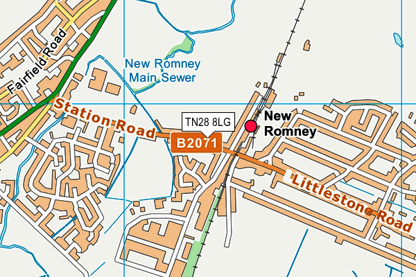 TN28 8LG map - OS VectorMap District (Ordnance Survey) TN28 8LG map - OS VectorMap District (Ordnance Survey)