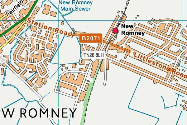 TN28 8LH map - OS VectorMap District (Ordnance Survey)