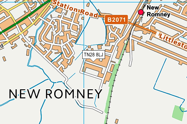 TN28 8LJ map - OS VectorMap District (Ordnance Survey) TN28 8LJ map - OS VectorMap District (Ordnance Survey)