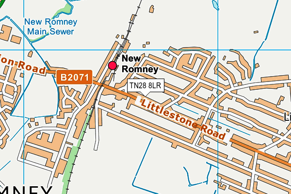 TN28 8LR map - OS VectorMap District (Ordnance Survey) TN28 8LR map - OS VectorMap District (Ordnance Survey)