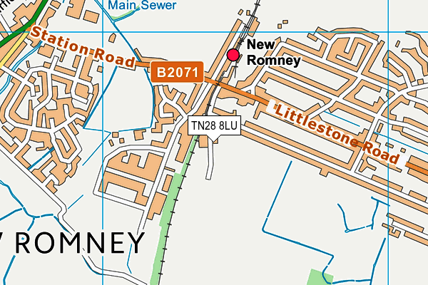 TN28 8LU map - OS VectorMap District (Ordnance Survey) TN28 8LU map - OS VectorMap District (Ordnance Survey)