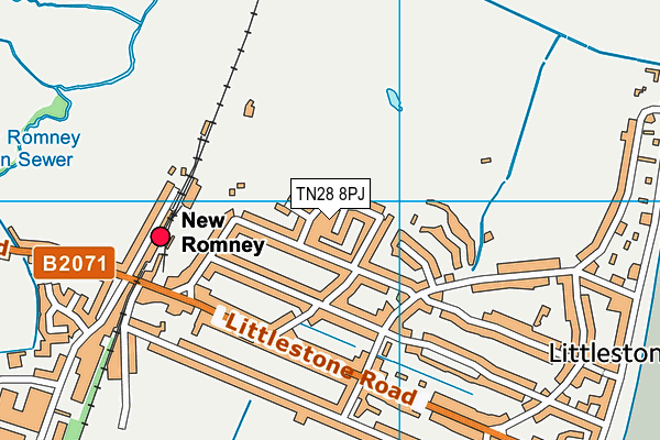 TN28 8PJ map - OS VectorMap District (Ordnance Survey) TN28 8PJ map - OS VectorMap District (Ordnance Survey)