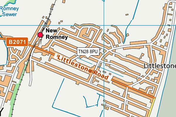 TN28 8PU map - OS VectorMap District (Ordnance Survey) TN28 8PU map - OS VectorMap District (Ordnance Survey)