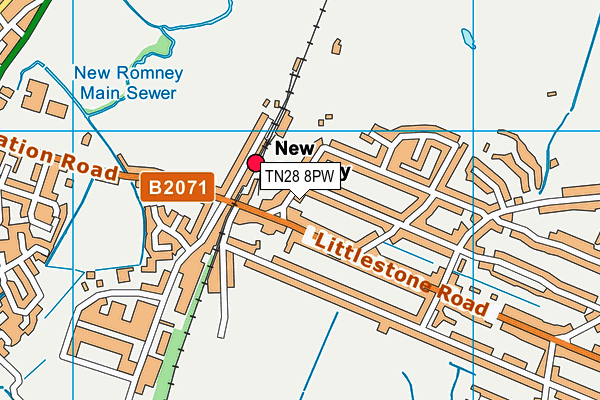 TN28 8PW map - OS VectorMap District (Ordnance Survey) TN28 8PW map - OS VectorMap District (Ordnance Survey)