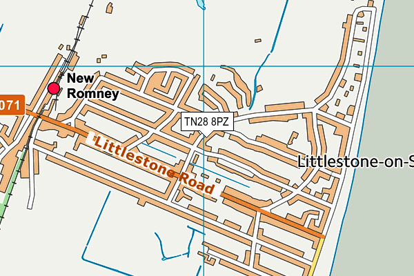 TN28 8PZ map - OS VectorMap District (Ordnance Survey) TN28 8PZ map - OS VectorMap District (Ordnance Survey)