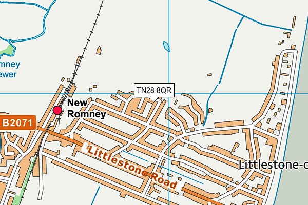 TN28 8QR map - OS VectorMap District (Ordnance Survey) TN28 8QR map - OS VectorMap District (Ordnance Survey)