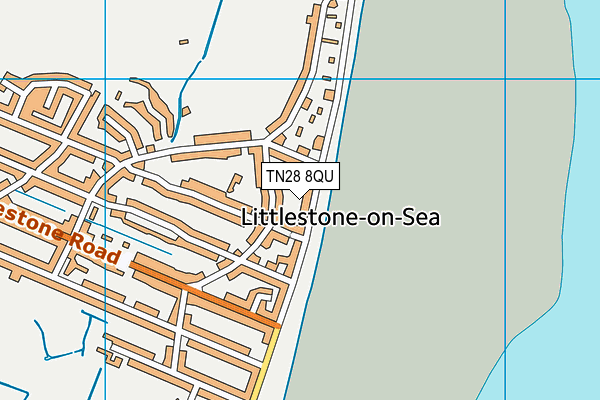 TN28 8QU map - OS VectorMap District (Ordnance Survey)