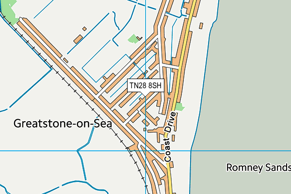 TN28 8SH map - OS VectorMap District (Ordnance Survey) TN28 8SH map - OS VectorMap District (Ordnance Survey)