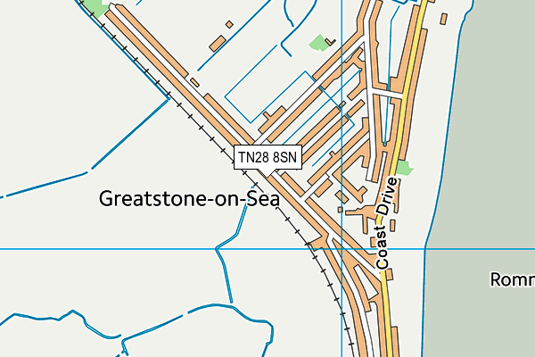 TN28 8SN map - OS VectorMap District (Ordnance Survey) TN28 8SN map - OS VectorMap District (Ordnance Survey)