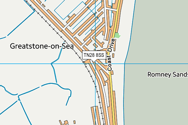 TN28 8SS map - OS VectorMap District (Ordnance Survey) TN28 8SS map - OS VectorMap District (Ordnance Survey)