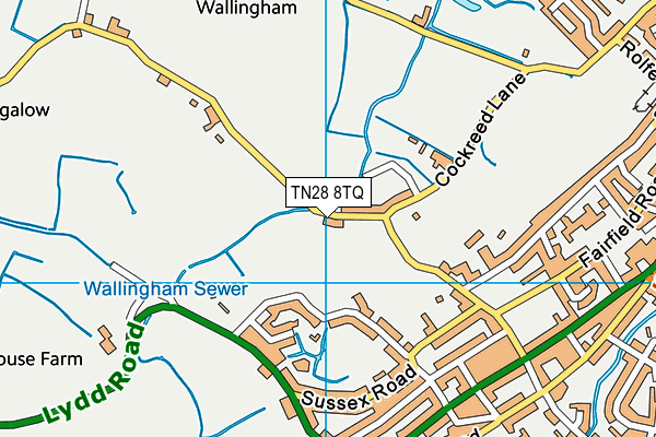 TN28 8TQ map - OS VectorMap District (Ordnance Survey) TN28 8TQ map - OS VectorMap District (Ordnance Survey)