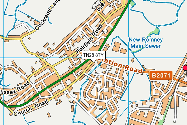 TN28 8TY map - OS VectorMap District (Ordnance Survey) TN28 8TY map - OS VectorMap District (Ordnance Survey)
