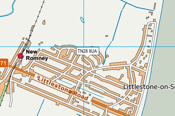 TN28 8UA map - OS VectorMap District (Ordnance Survey)
