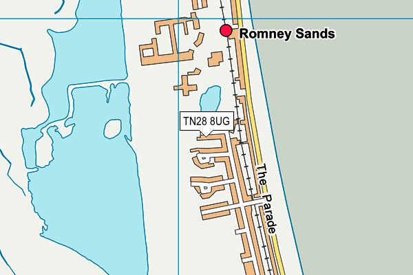 TN28 8UG map - OS VectorMap District (Ordnance Survey)