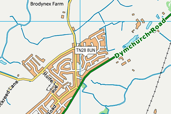 TN28 8UN map - OS VectorMap District (Ordnance Survey)