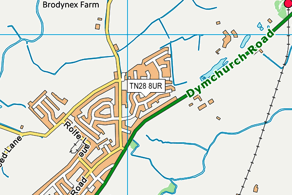 TN28 8UR map - OS VectorMap District (Ordnance Survey)