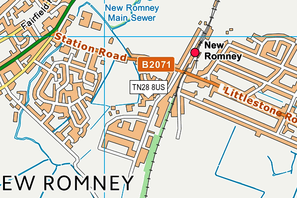 TN28 8US map - OS VectorMap District (Ordnance Survey) TN28 8US map - OS VectorMap District (Ordnance Survey)