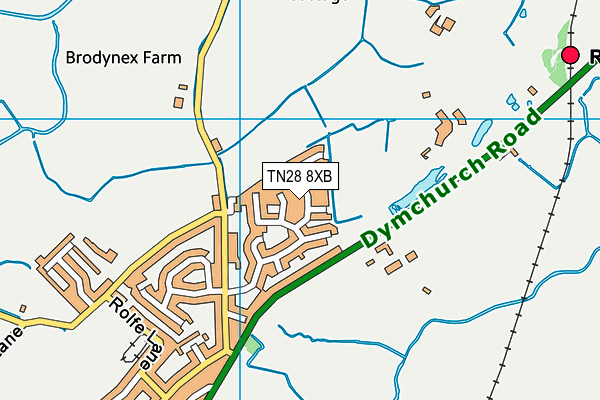 TN28 8XB map - OS VectorMap District (Ordnance Survey) TN28 8XB map - OS VectorMap District (Ordnance Survey)