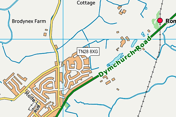 TN28 8XG map - OS VectorMap District (Ordnance Survey) TN28 8XG map - OS VectorMap District (Ordnance Survey)