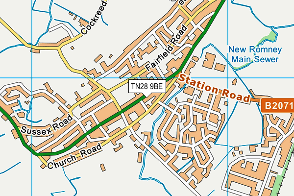 TN28 9BE map - OS VectorMap District (Ordnance Survey) TN28 9BE map - OS VectorMap District (Ordnance Survey)